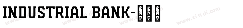 INDUSTRIAL BANK字体转换